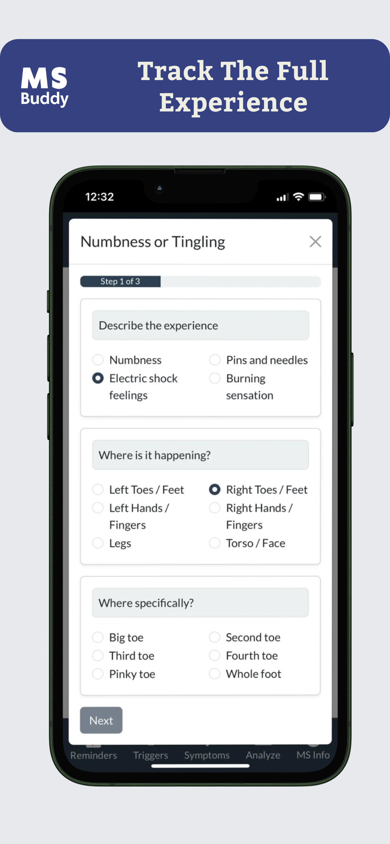 Detailed tracking